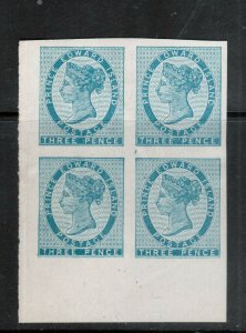 Prince Edward Island #6b Extra Fine Mint Unused (No Gum) Imperf Corner Block