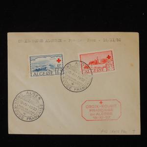 ZS-Y571 RED CROSS - Algeria Frc, Fdc, 1952, Great Franking Cover