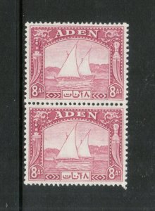 Aden #8 Very Fine Never Hinged Pair