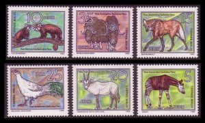 GDR Birds Endangered Animals 6v 1980 MNH SG#E2241-E2246 MI#2522-2527