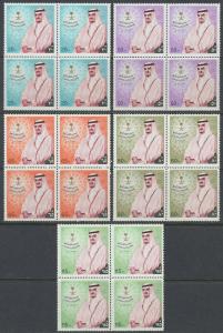 SAUDI ARABIA Sc.# 922-923- 90th KING FAHD AL SAUDI   Complete Set IN BLOCK8  MNH