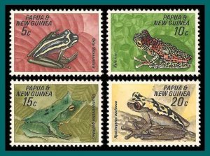 Papua New Guinea 1968 Frogs, MNH  257-260,SG129-SG132