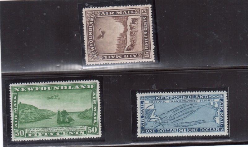 Newfoundland #C9 - #C11 Extra Fine Never Hinged Set 