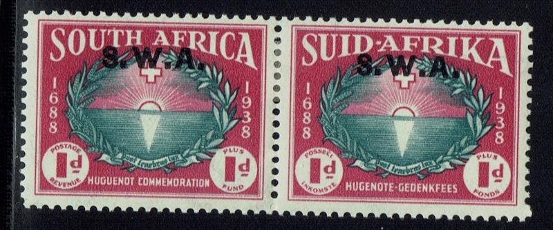 South West Africa SG# 112, Pair, Mint Hinged  -  Lot 010216