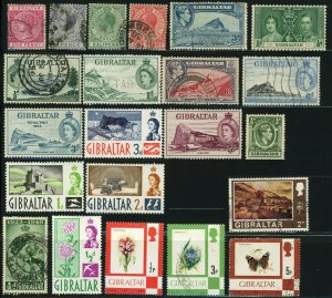 GIBRALTAR Postage British Commonwealth Stamp Collection Used