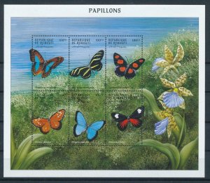[107045] Djibouti 2000 Insects butterflies schmetterlingen papillons Sheet MNH