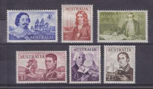 Australia Sc 374-379 MLH. 1963 definitive high values VF