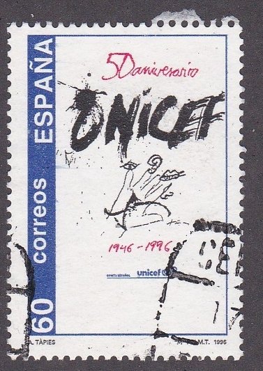 Spain # 2866, UNICEF 50th Anniversary, Used