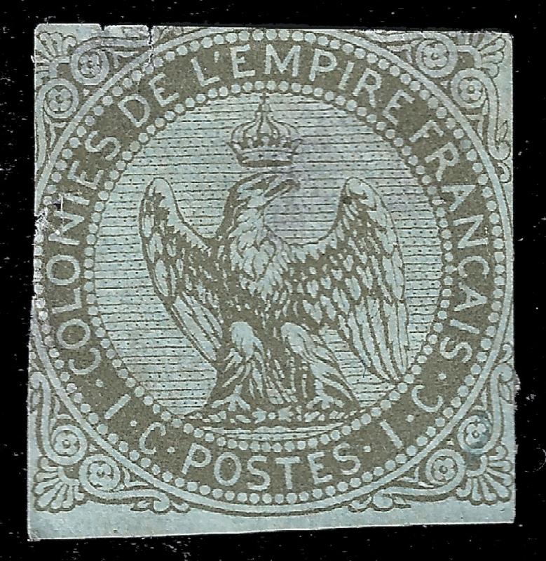 France General Colonies 1862 YT 1 Sc 1 MH sm flaws