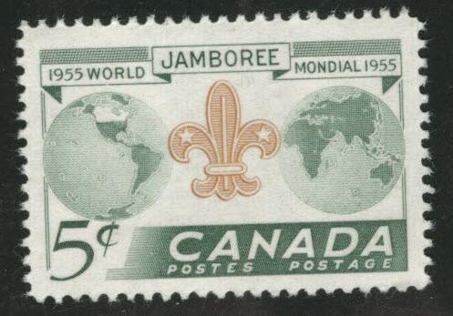 CANADA Scott 356 MNH** 1955 Scout Jamboree stamp