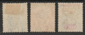 TURKS ISLANDS 1893 QV SET 1/2D - 5D