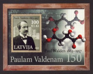 Latvia Sc# 832 MNH Paul Walden (S/S)