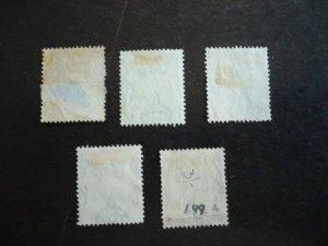 Stamps - Malta - Scott# 167-170,173 - Used Part Set of 5 Stamps