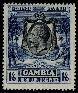 GAMBIA GV SG135, 1s 6d blue, LH MINT. Cat £27.