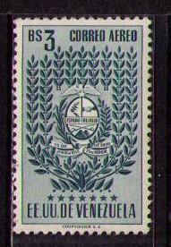 VENEZUELA Sc# C443 MH FVF Trujillo Coat of Arms & Trees