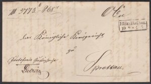 GERMANY 1861 Folded official letter ex FREYSTADT...........................P870