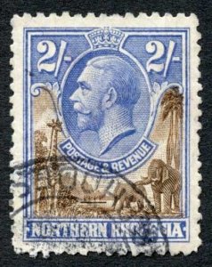 Northern Rhodesia 1925-9 2s brown and ultramarine SG11 VFU cat 48 pounds