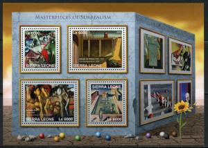 SIERRA LEONE 2016 MASTERPIECES OF SURREALISM  SHEET MINT NEVER HINGED