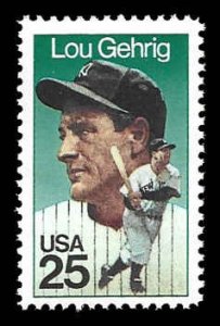 PCBstamps   US #2417 25c Lou Gehrig, MNH, (11)