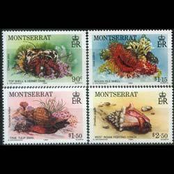 MONTSERRAT 1984 - Scott# 543-6 Marine Life Set of 4 NH