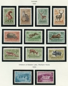 HUNGARY ANIMALS  SCOTT#C111/20  MINT NEVER HINGED AS SHOWN--SCOTT VALUE $15.95