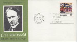 1973 Canada Post J. E. H. MacDonald Painter (Scott 617) FDC