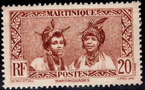 Martinique Scott 140  MH* from 1935-1940 set