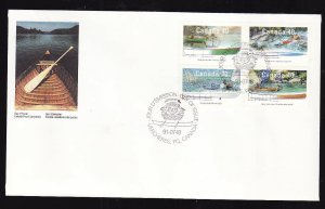 Canada-Sc#1320a -stamps on FDC-Small Craft-1991-