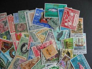 Internationals WW collection breakdown, St Kitts Nevis 70 different