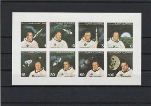 American Astronauts 1978 Mint Never Hinged Imperf Stamps Sheet ref  R17420