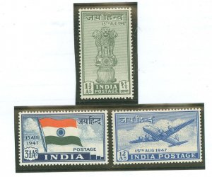 India #200-202 Unused Single (Complete Set)