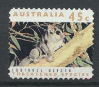 Australia SG 1328  Used perf 11½ Threatened Species - Squirrel Glider