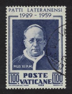 SALE Vatican Pope Pius XI 100L 1959 Canc SC#255 SG#293