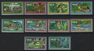 NIUE, 222-231, (10) SET,  MNH, 1978 type of 1977