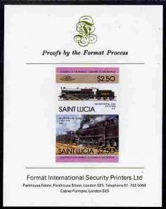 St Lucia 1985 Locomotives #4 (Leaders of the World) $2.50...