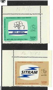Argentina; Scott 1412-1413; 1983;  Unused; NH; Complete Set