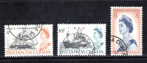 Tristan da Cunha #113-115 VF,  Used    ....   6550018