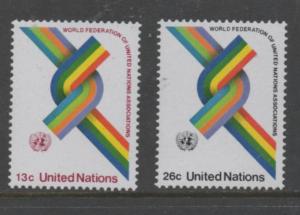SCOTT   272-273  singles    MNH UN New York 1976