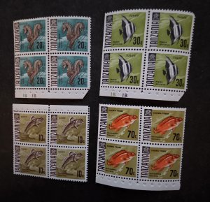 TANZANIA Stamp Booklet Pane Lot Unused MNH OG T17620