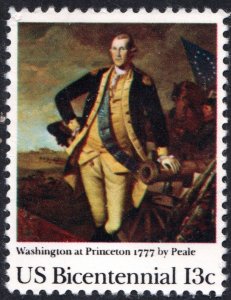 SC#1704 13¢ Washington at Princeton 1777 by Peale (1977) MNH