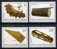 PAPUA NEW GUINEA - 1969 - Musical Instruments - Perf 4v Set - Mint Never Hinged