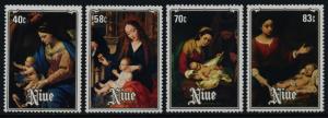 Niue 457-60 MNH Christmas, Art, Nativity, Flight to Egypt