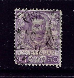 Italy 85 Used 1901 issue shortened corner perf