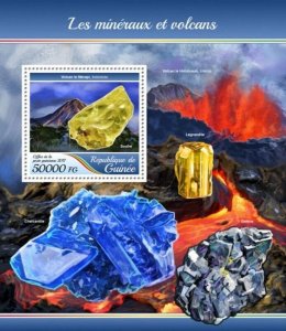 Guinea - 2017 Minerals & Volcanoes - Stamp Souvenir Sheet - GU17422b