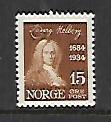 NORWAY, 158, MINT HINGED, HOLBERG