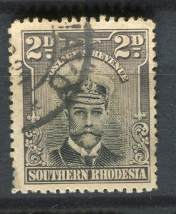 RHODESIA; 1913-22 early GV Admiral issue used Shade of 2d. value