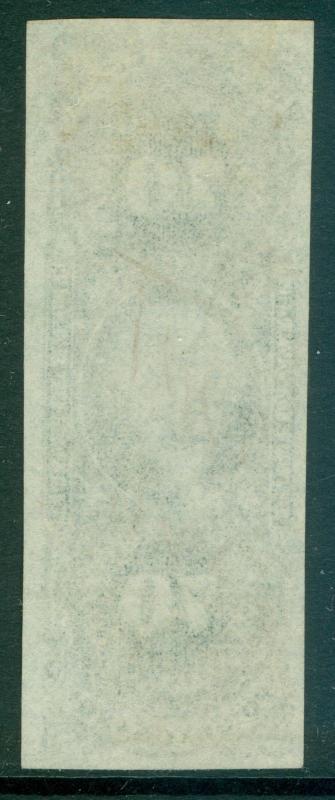 USA : 1862. Scott #65a Used. Imperf, XF. Beautiful stamp with large margins.