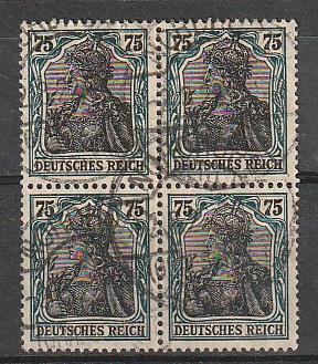 #90 Germany Used block of 4