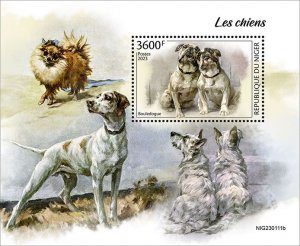 NIGER - 2023 - Dogs - Perf Souv Sheet - Mint Never Hinged