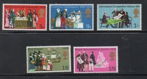 Great Britain Sc 612-616 1970 Anniversaries stamp set mint NH